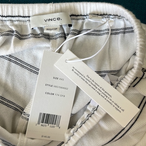 NEW Vince woven viscose striped lounge shorts - Picture 6 of 8